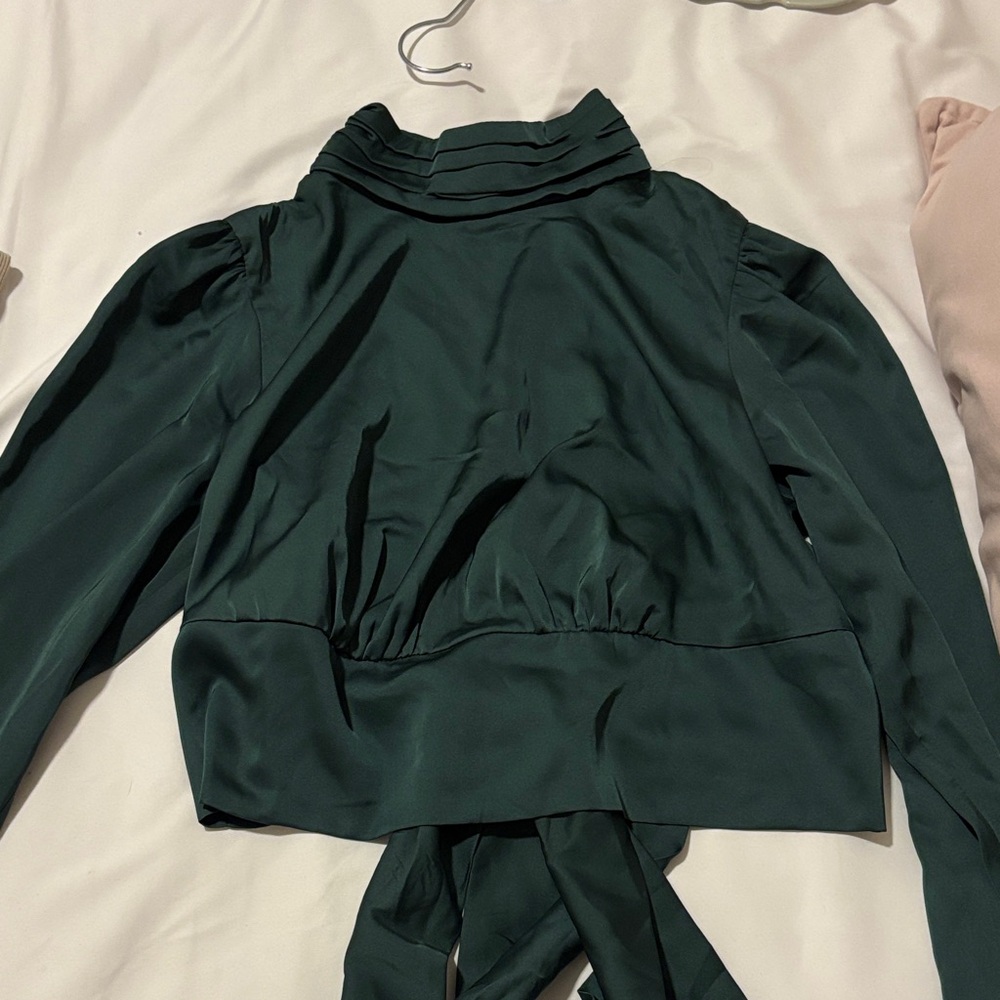 Rachel Zoe Forest Green Top